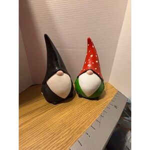 Whimsical Gnome Figurines - Quirky Home‎ Decor - Decorative Gnomes (Set of 2)